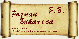 Poznan Bukarica vizit kartica